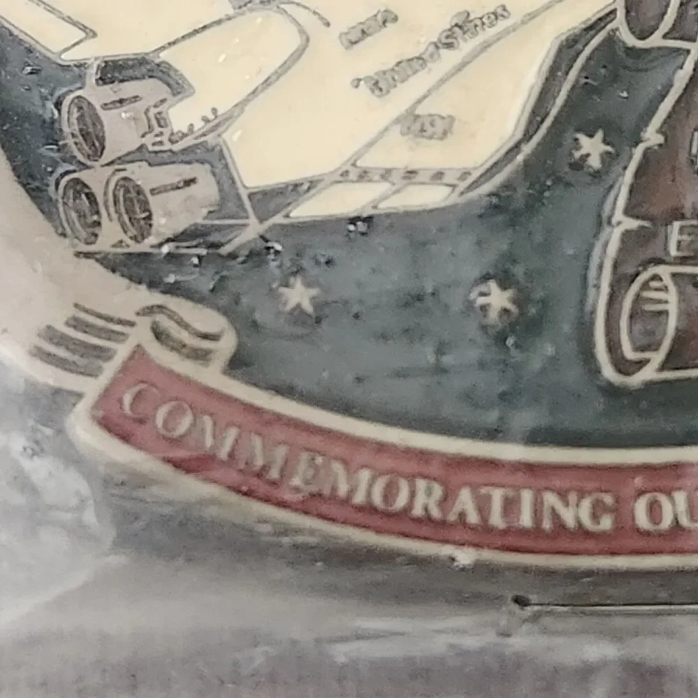 Vtg Commemorative Space Shuttle Challenger Belt Buckle Made In The U.S.A. # 2349